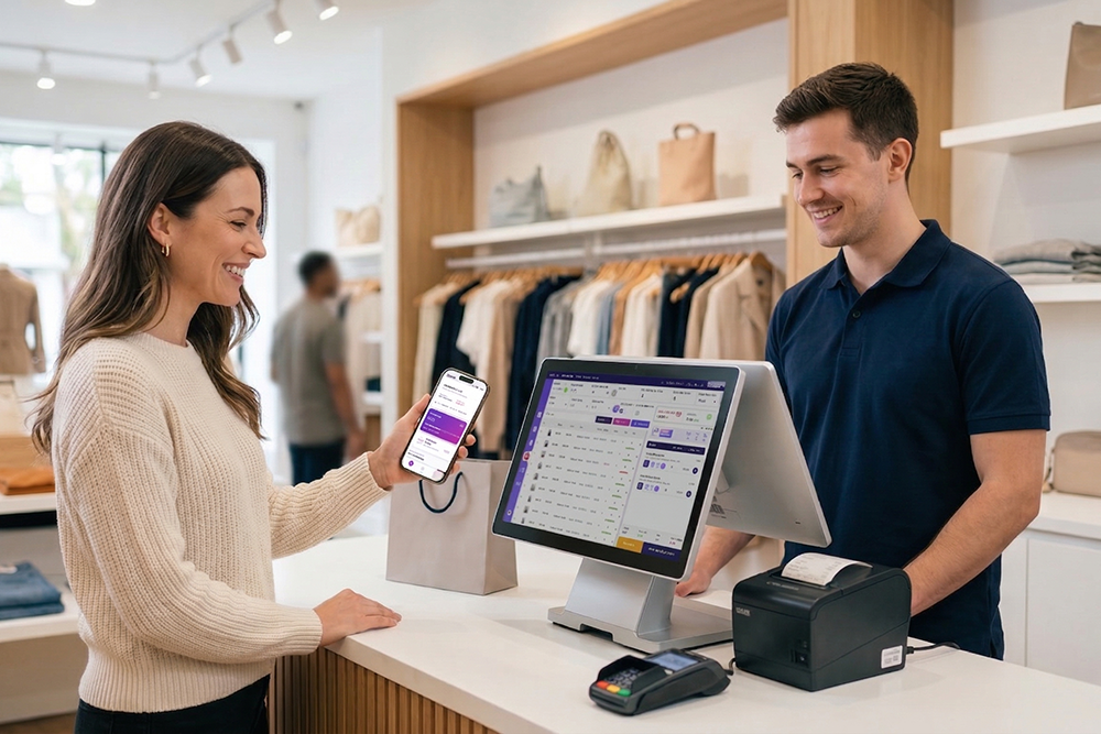 AiPSoft retail management software dashboard